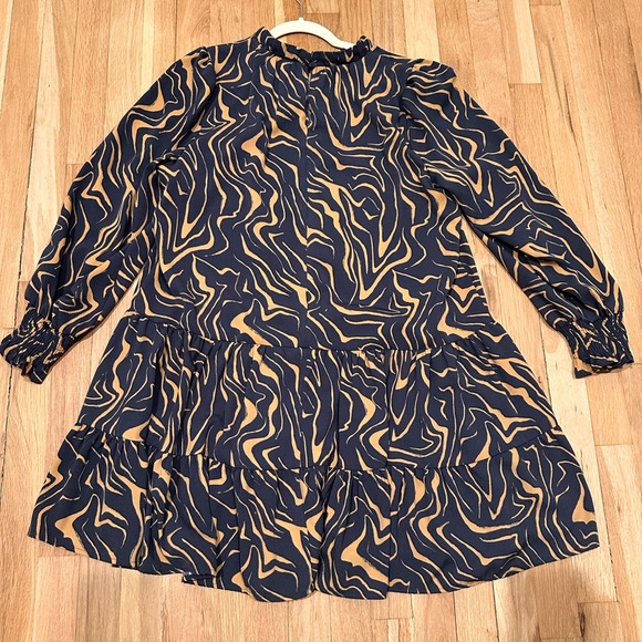Women's Nine West Long-Sleeve Swing Dress - Size XL/XXL - Picture 3 of 4